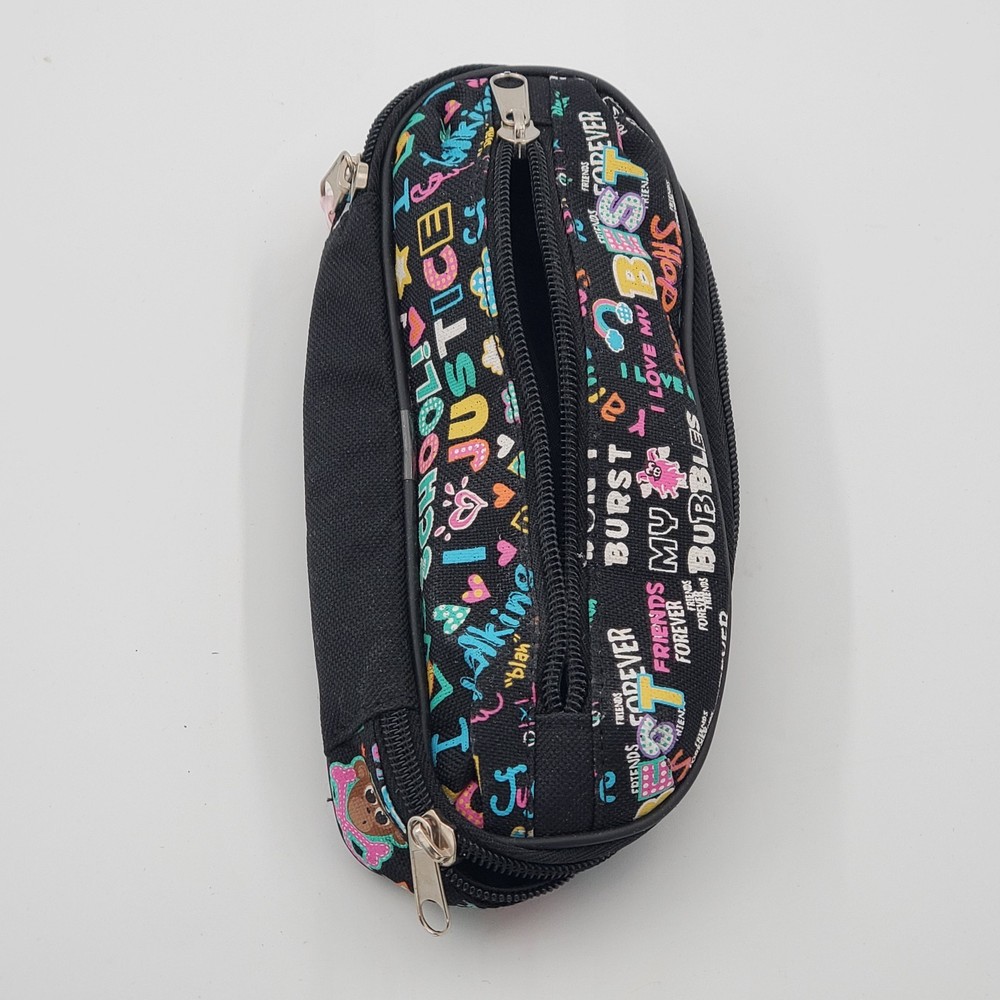 Justice 3pc Bobbie Monkey Set: Notebook, New Pencil Case & Zip Wallet