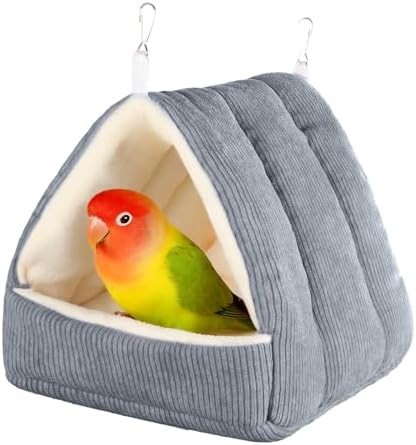 Plush Hanging Bird Nest Bed Grey