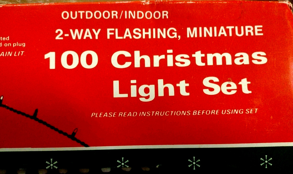 100 Christmas Light Set String To String Multicolor Outdoor/Indoor