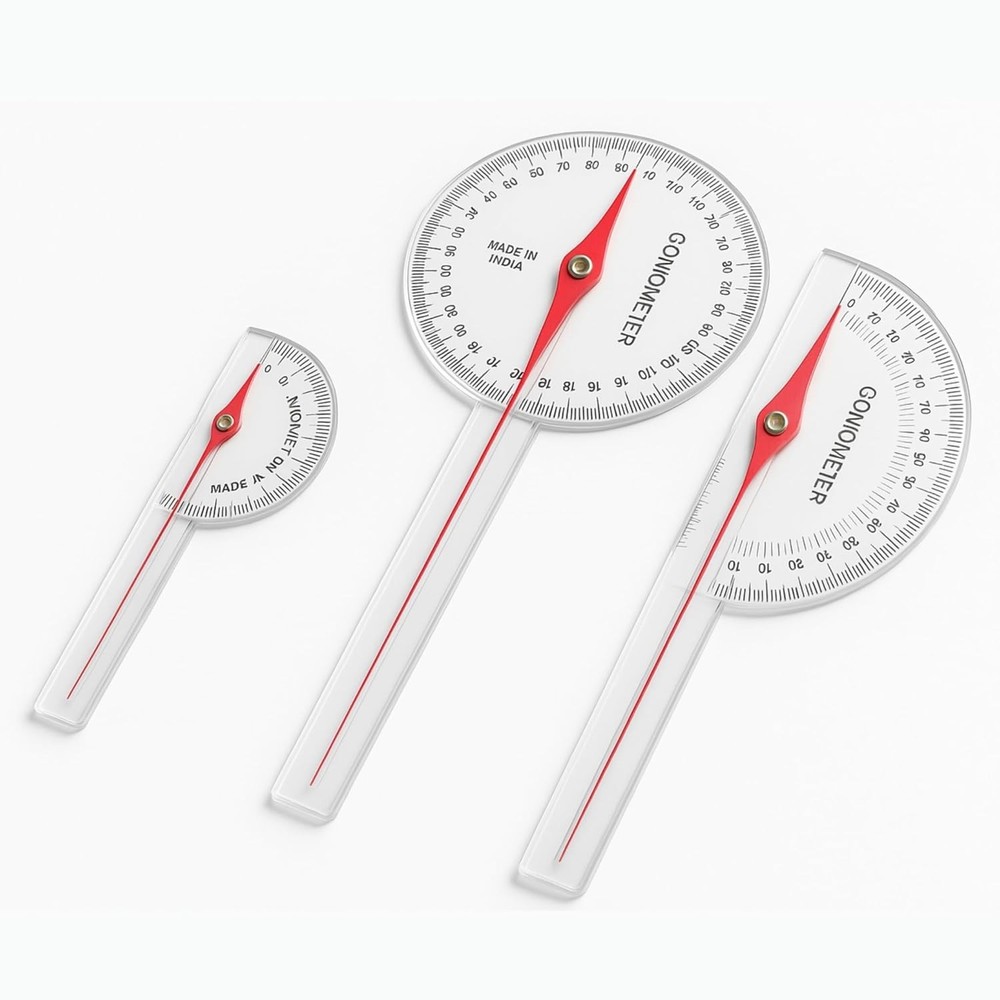 3PCS Plastic Goniometer Set Joint Angle Measurement Tools