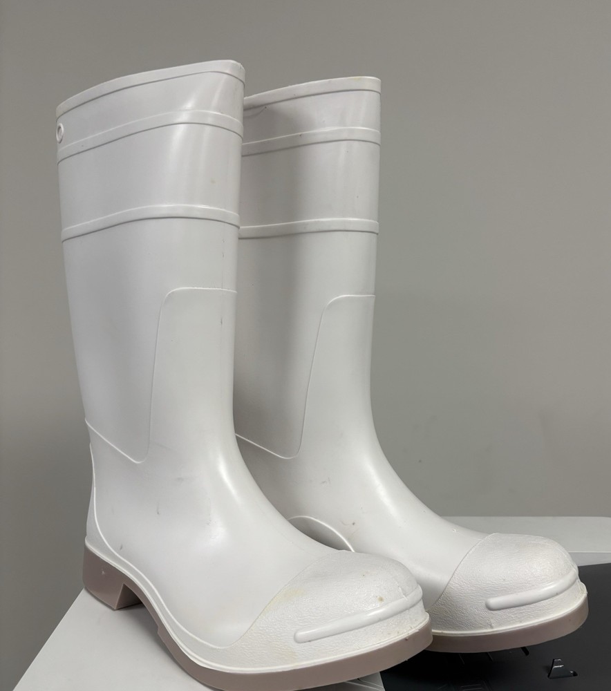 Plain Toe Boot 16” -White/SIZE: 13- MADE IN USA🇺🇸