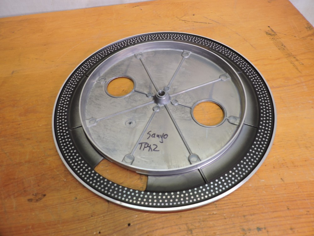 Sanyo TPX2 turntable Platter and rubber