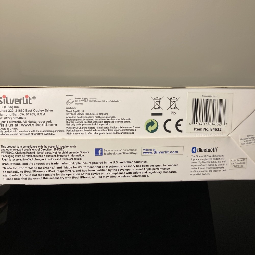 Silverlit Interactive Bluetooth R/C Blu-Tech Heli BSH-A B4620