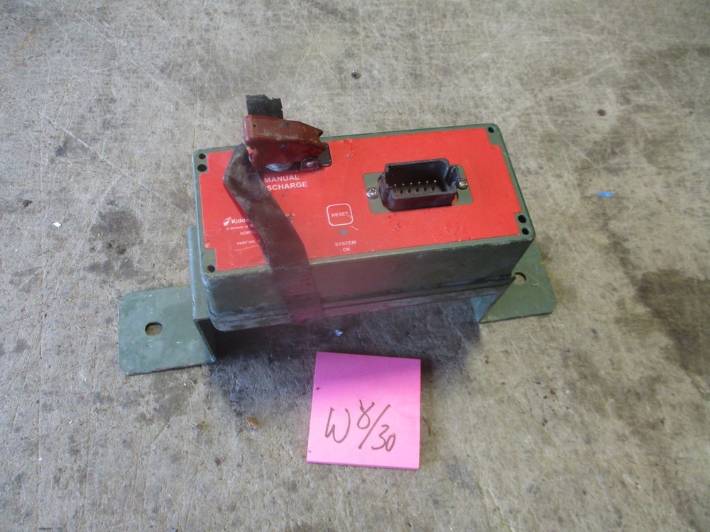 Used Kidde Fire Control Panel AFES, w/Mounting Bracket,  for HMMWV