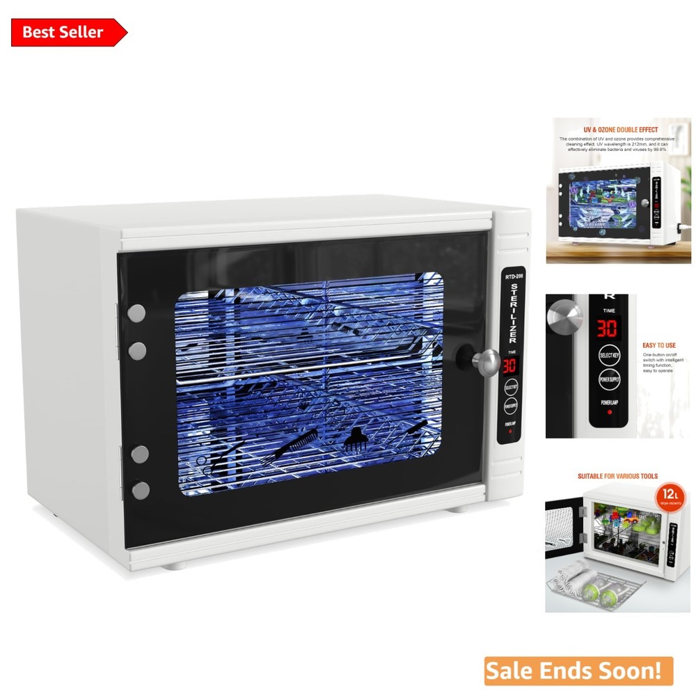 UV Sanitizer Cabinet with Timer for All-Round Cleaning Large Capacity Durable