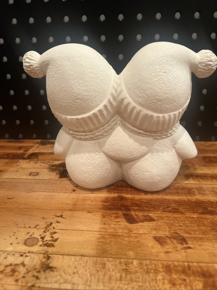 Ceramic Bisque~~ Ready to Paint~~Holiday Penguins