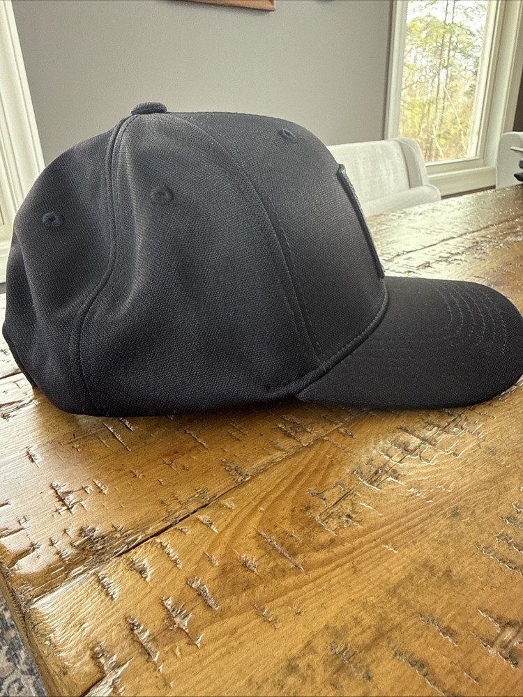 PGA Tour Pro Series Adjustable Hat Black Structured Golf Cap EUC