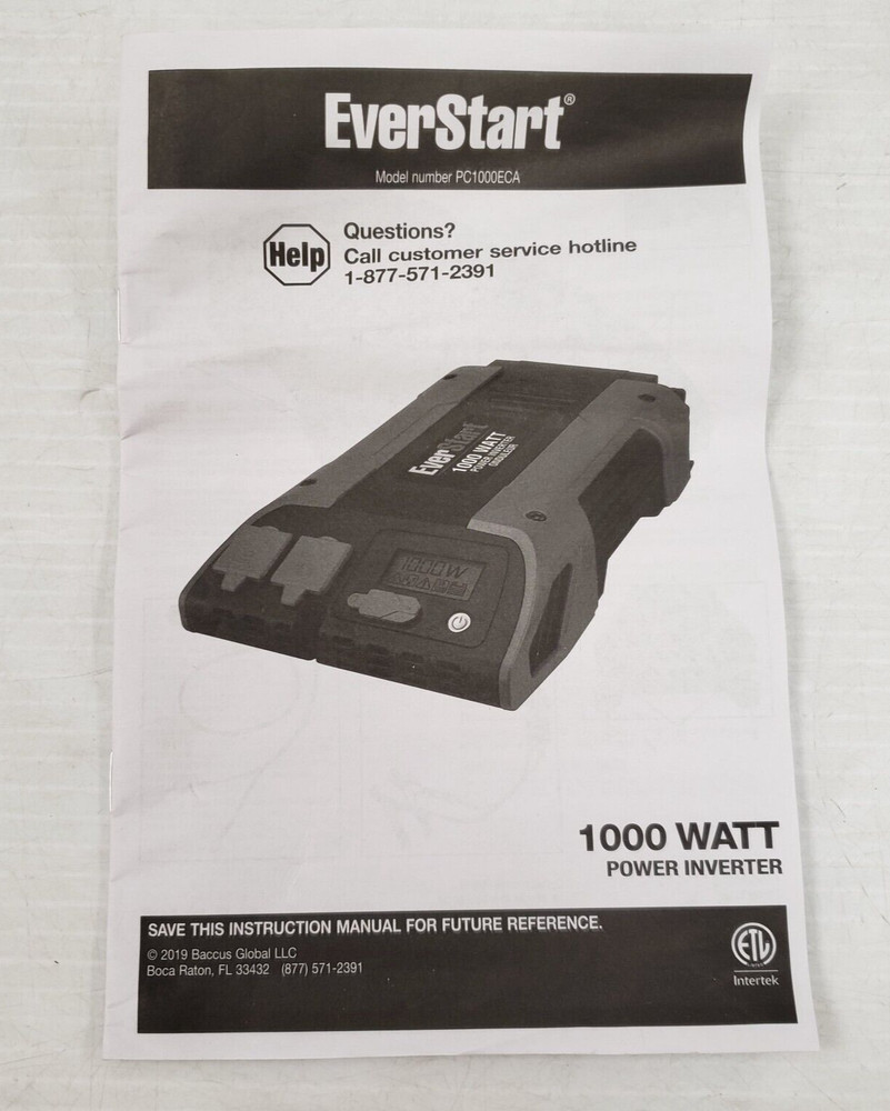 (53105-2) Everstart PC1000ECA Power Inverter