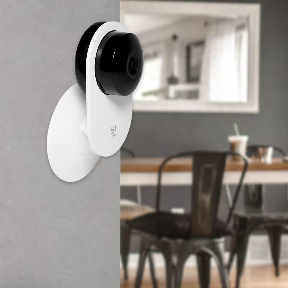 Secure 4 Pack Wall Mount for Yi Home Security Camera - Adhesive, Hassle-Free