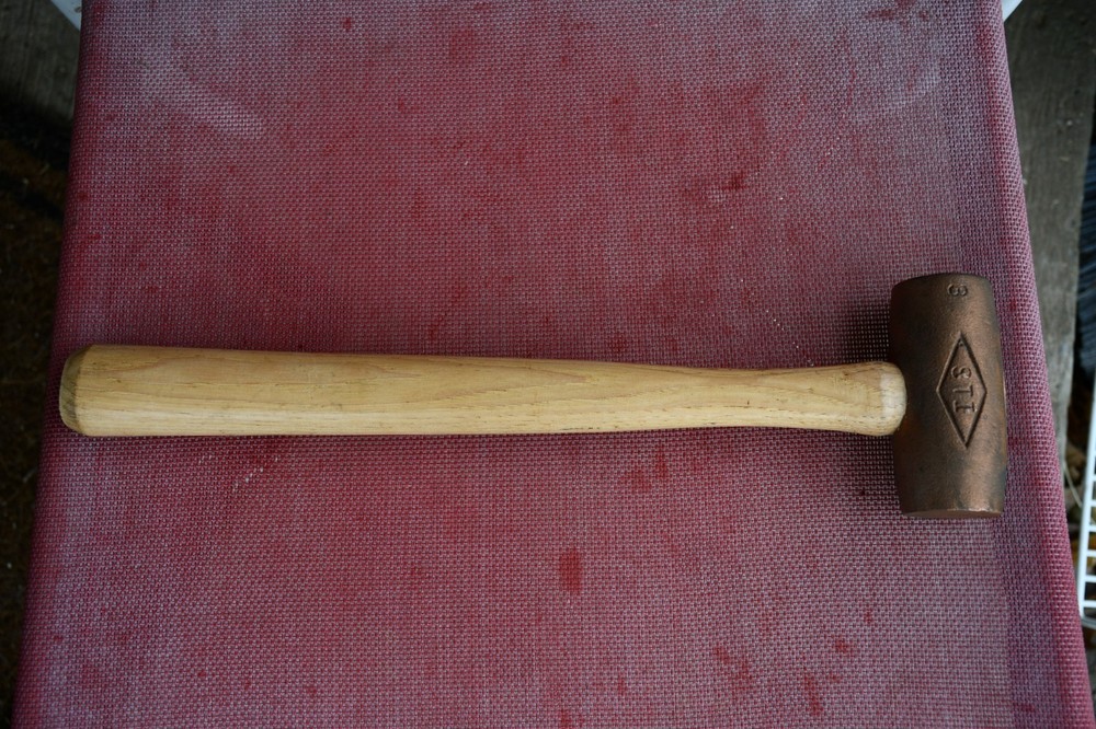 3lb red brass hammer