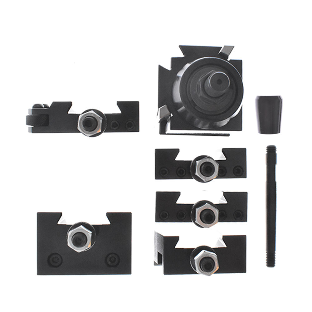 For Lathe 6- 12" AXA Size 250-111 Set Wedge Type Quick Change Tool Post Set