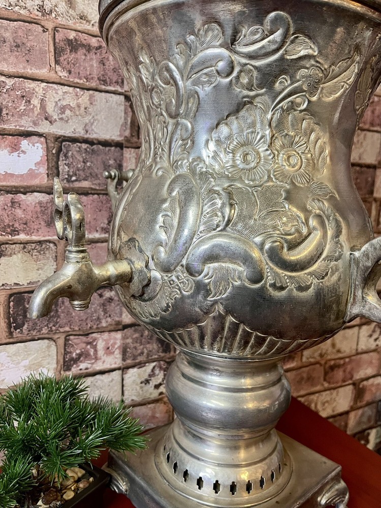 ANTIQUE MOROCCAN SAMOVAR 31” TALL