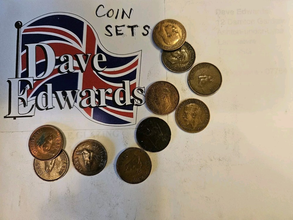Pre decimal British coin sets