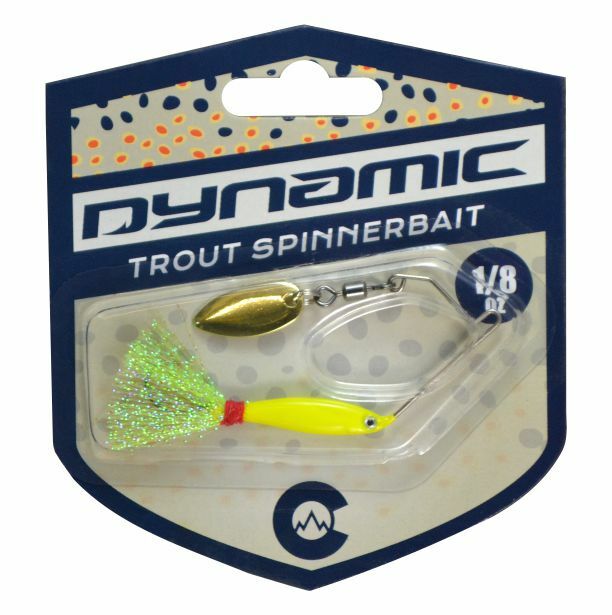 Fishing Lure, Dynamic Lures, MICRO SPINNERBAIT (Chartreuse)