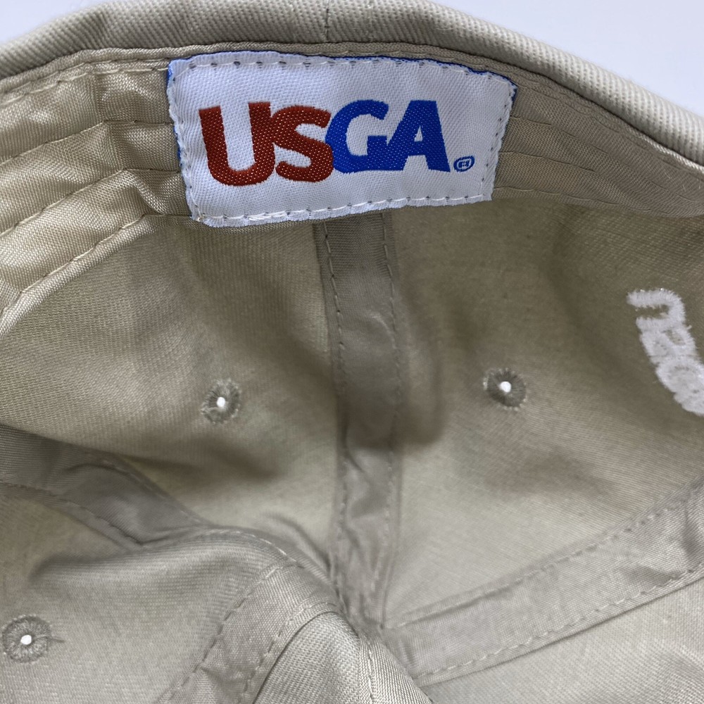 US Open 2013 Merion Tan Baseball Hat Cap Adjustable USGA Member Embroidered