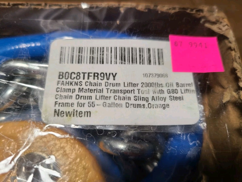 Updated Chain Drum Lifter 2000 LBS Load Capacity Barrel G80 Lifting...