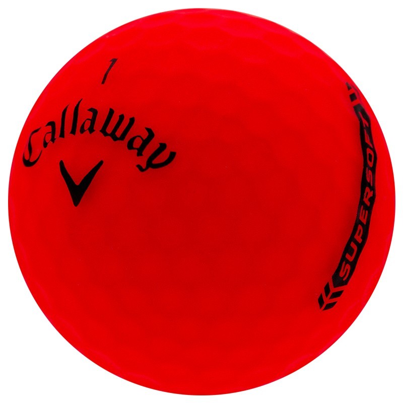 Callaway Supersoft Matte Red Used Golf Balls, Mint Condition, AAAAA, 12 Pack