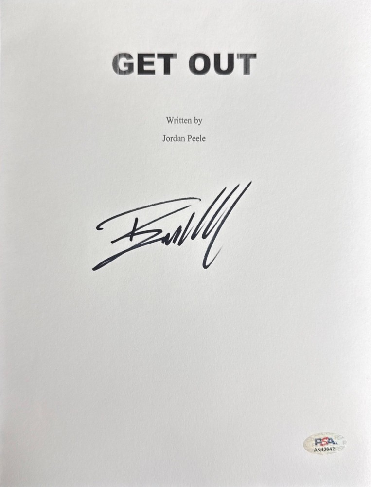 Bradley Whiteford Signed 8x10 Get Out Script Cover Only PSA AN43642