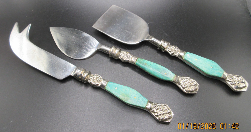 VIETRI ALADDIN~3PC~ LASAGNA SERVER, APPETIZER KNIFE/SERVER, CAKE or CHEESE KNIFE