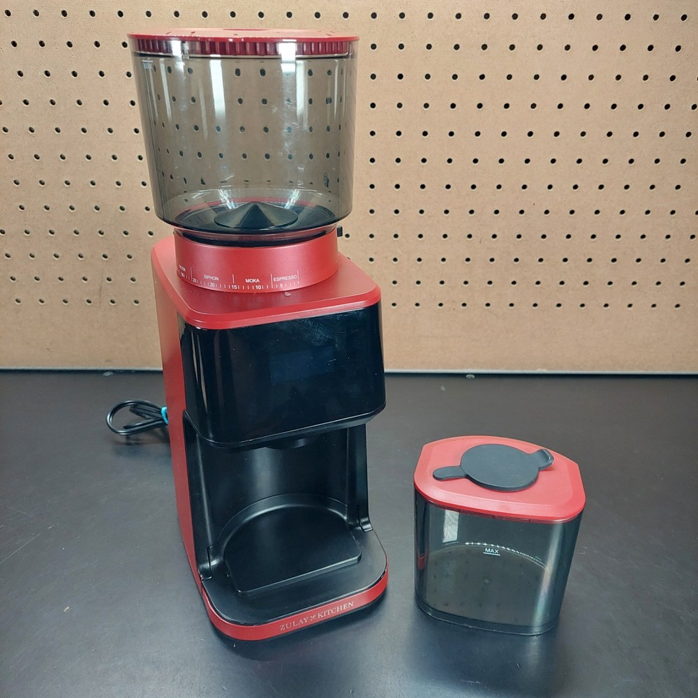 Zulay Kitchen Espresso Coffee Grinder Red bd-cg018