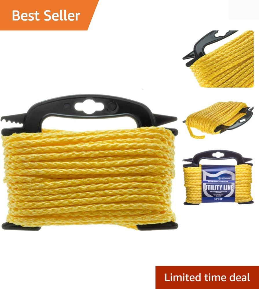 Neon Colored Diamond Braided Polypropylene Marine Utility Cord