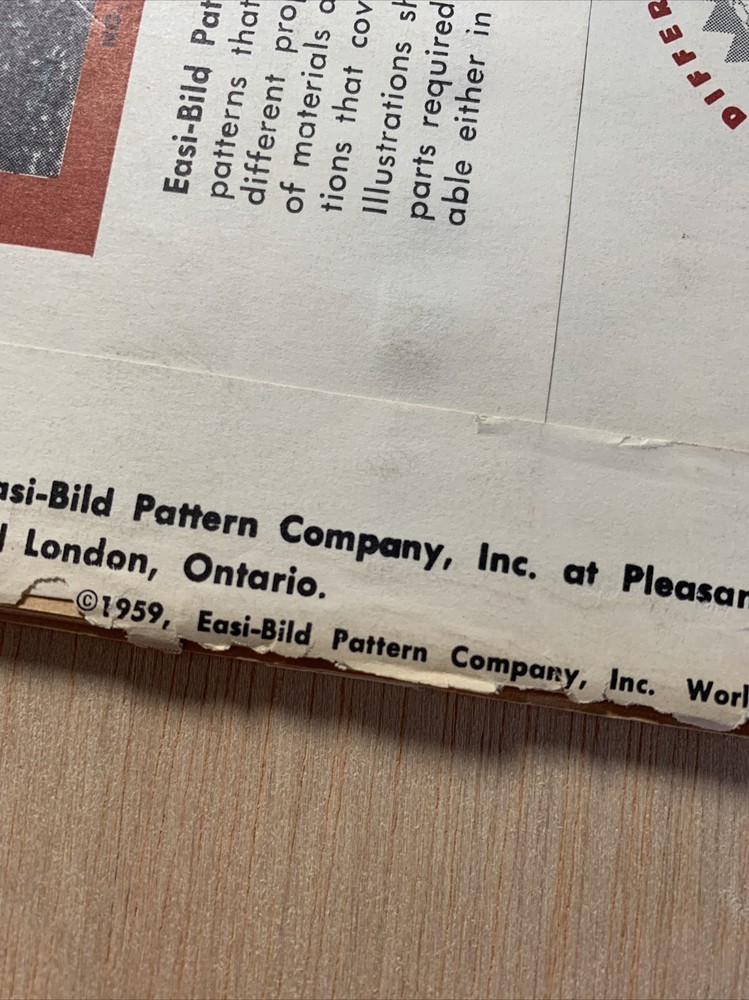 VTG - EASI-BILD Pattern Co. No. 721 All Purpose Storage Unit - 1959