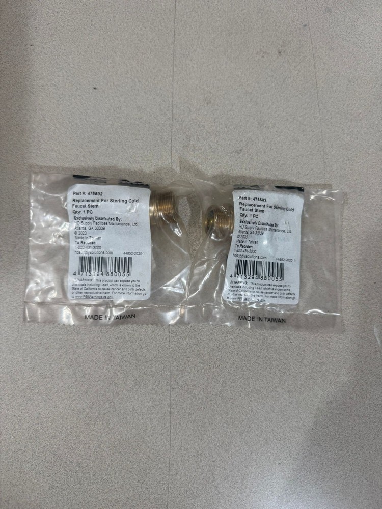 Set of 2 Replacement For Sterling Cold Faucet Stem