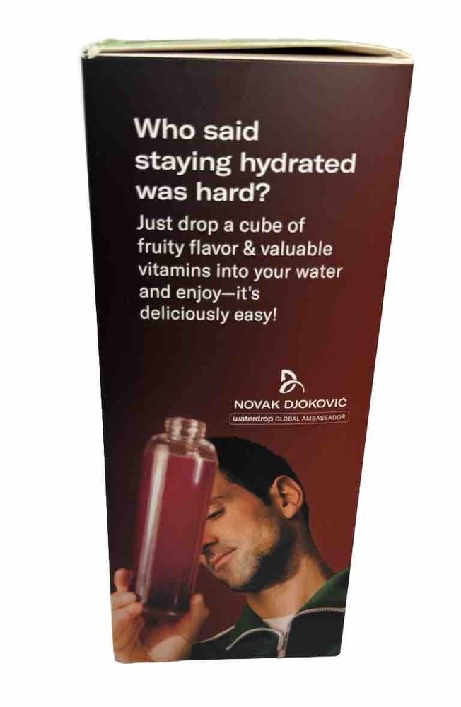 Waterdrop Hydration Starter Pack 20oz Glass Bottle 12 Hydration Packs