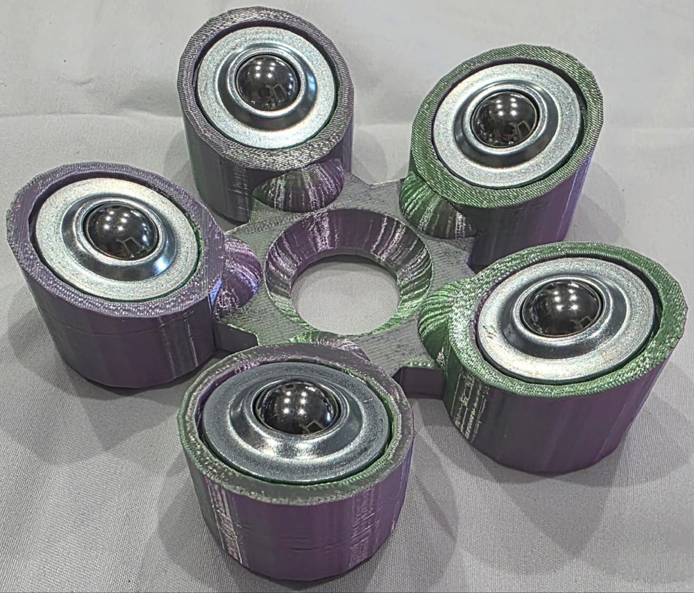 Bowling Ball Spinner Cup - Lavender and Mint