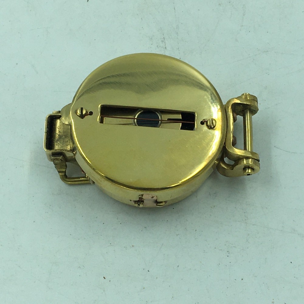 Authentic Military Brass Pocket Compass, Camping, Hiking, Fully Functional