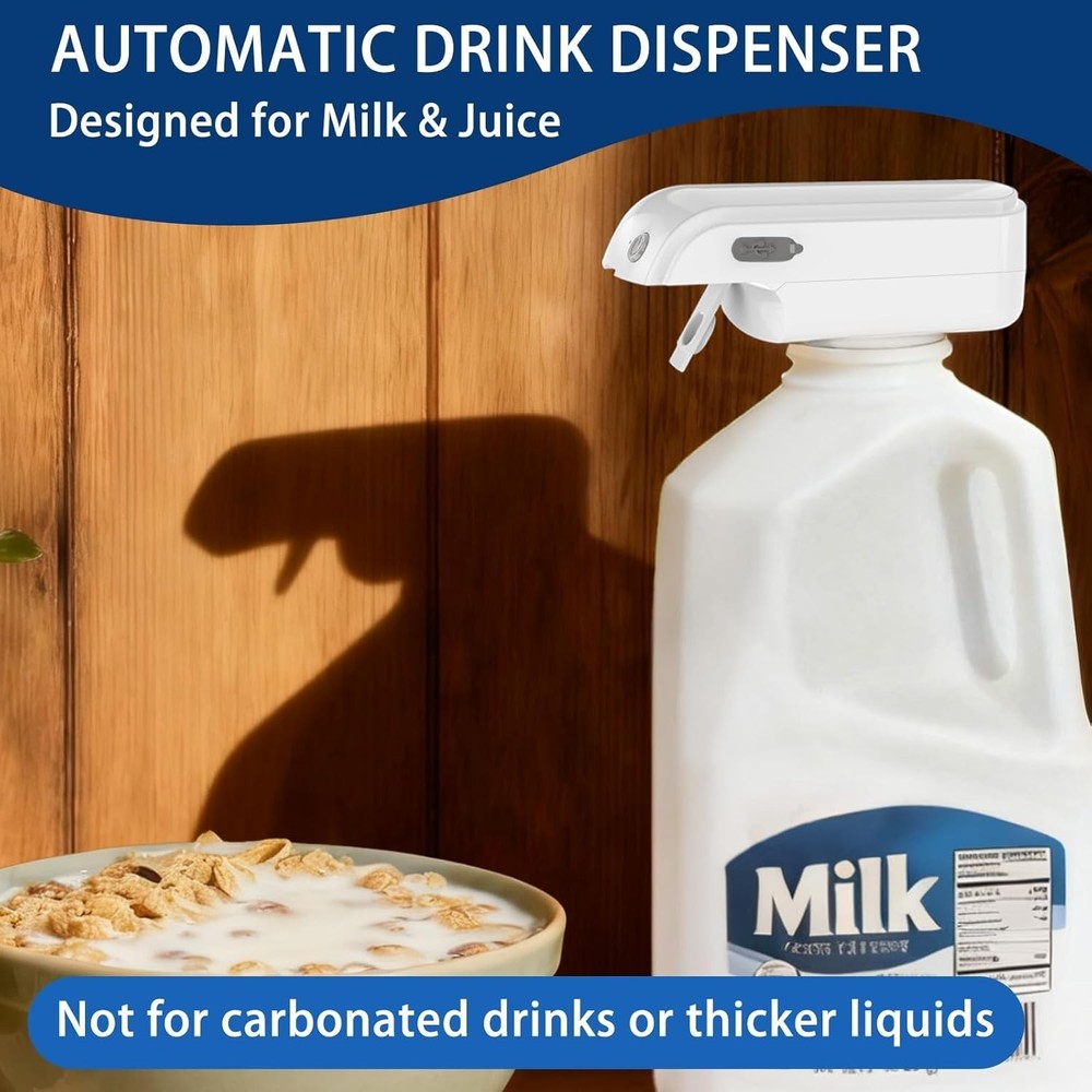 Automatic Milk & Juice Dispenser - Touchless USB Rechargeable Beverage Solution