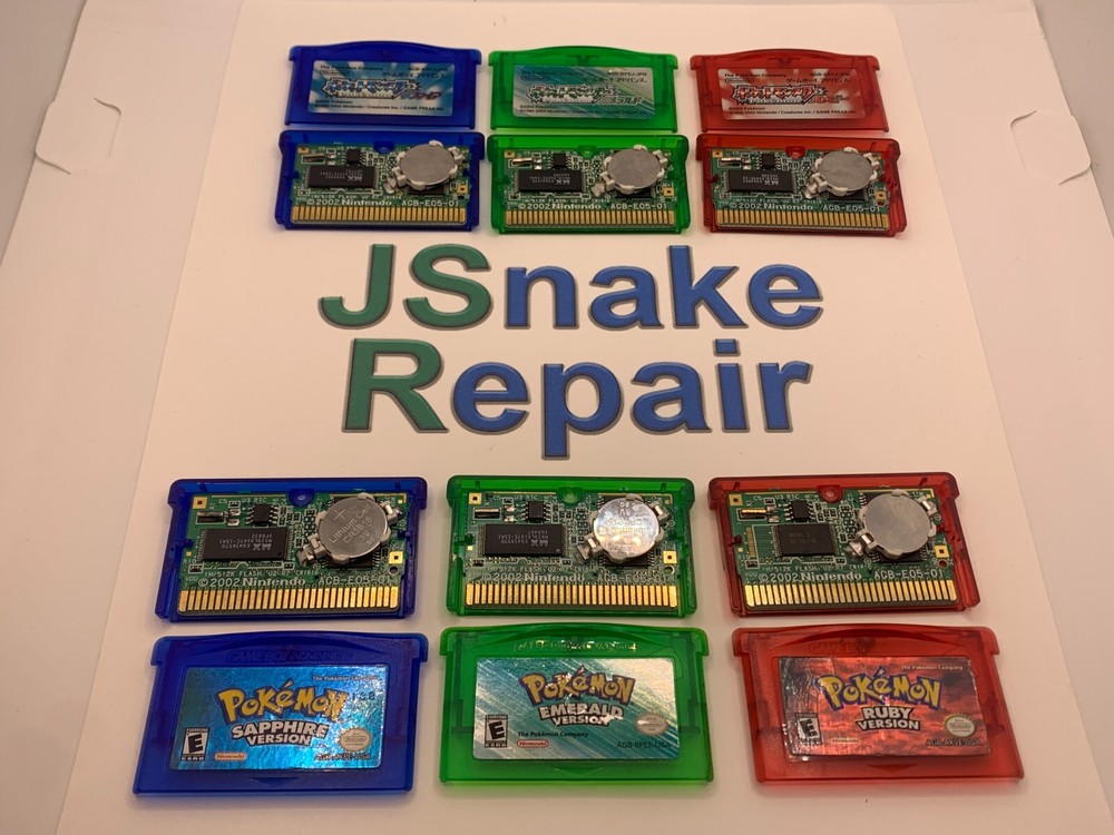 GameBoy Advance GBA Battery SOCKET-RETAINER Upgrade-Replacement Service -Pokemon