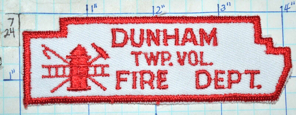 OHIO, DUNHAM TOWNSHIP VOLUNTEER FIRE DEPT PATCH