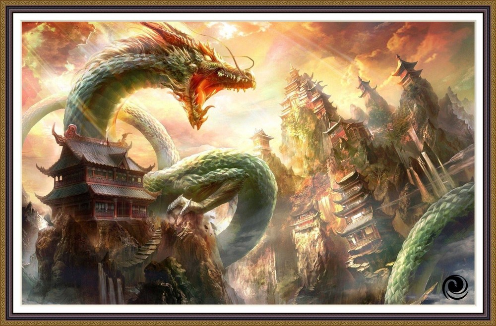 Chinese Dragon 1148 Chart Counted Cross Stitch Pattern Needlework