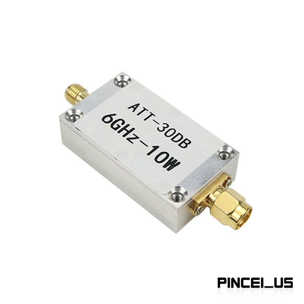 10W 30DB RF Attenuator SMA Fixed Attenuator For Power Meter Spectrum Analyzer