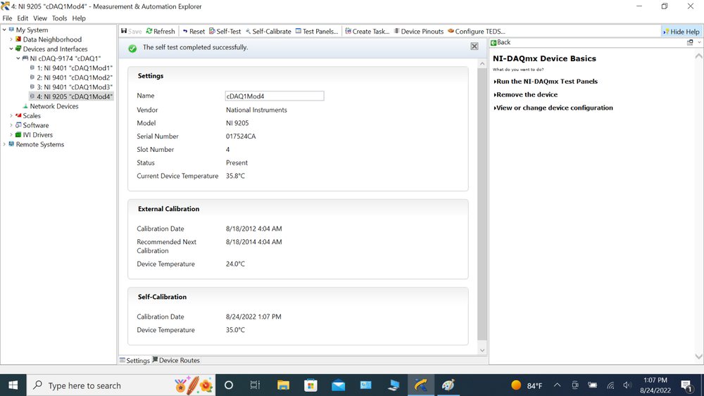 National Instruments NI 9205 cDAQ Analog Input Module, 32 Channels