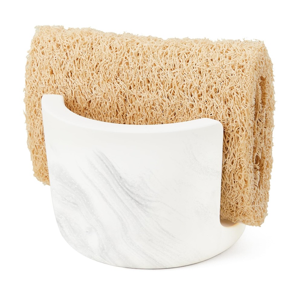 Diatomite Sponge Holder for Kitchen Sink Counter, Quick Drying, Fast Water Ab...