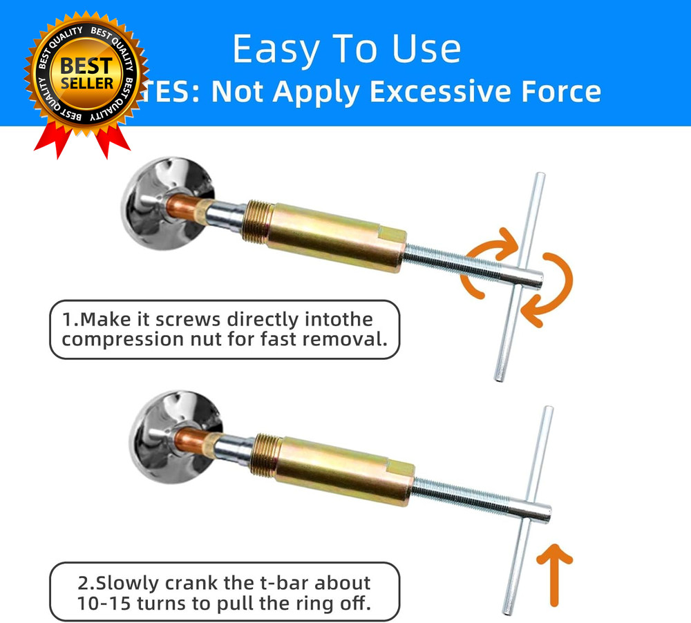 Compression Sleeve Puller Tool Remove Nut & Ferrule of Pipe 03943- Sleeve