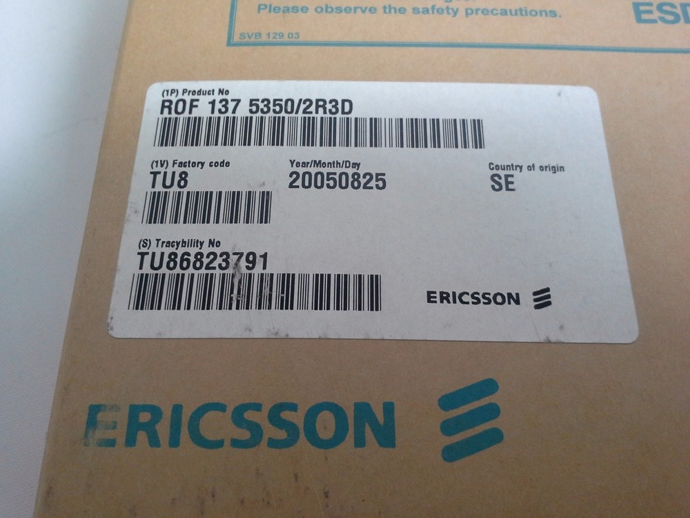 New Ericsson ROF 1375350/2 R3D Card