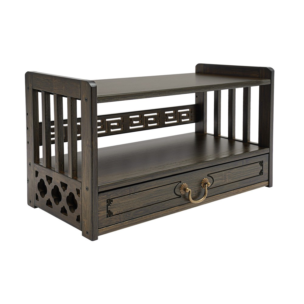 Meditation Storage Table Altar Table with Drawer, Desktop Organizer 52*25*28cm