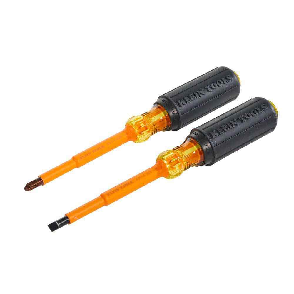 Klein Tools 2 Piece Keystone & Phillips Screwdriver Set Bit Sizes: Philips #2
