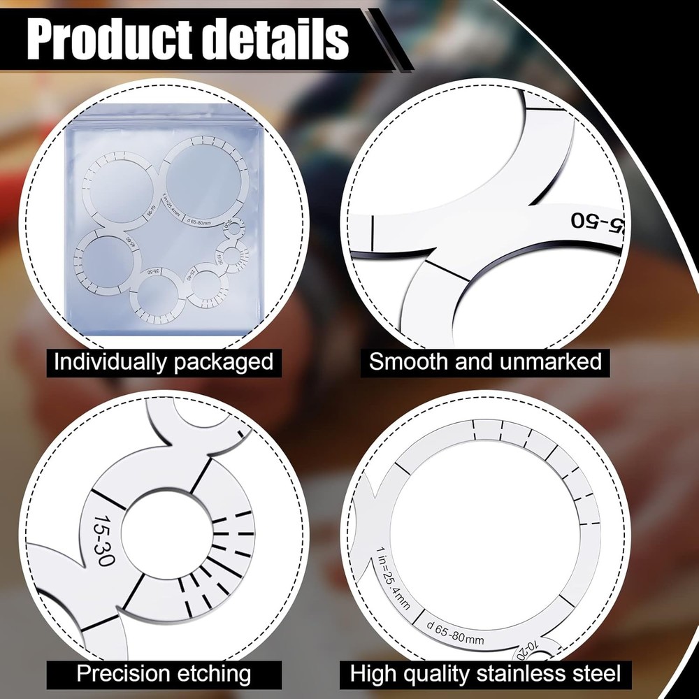 Weewooday Leather Corner Punch Set Round Cutting Basic Style