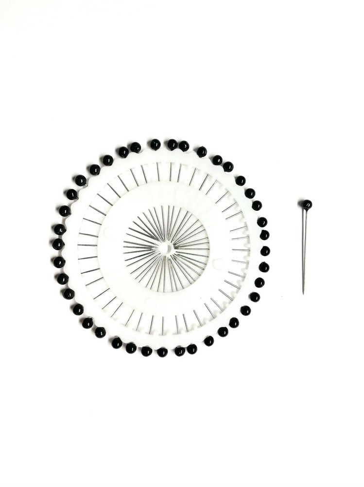 80 Black Hijab Dot Pins