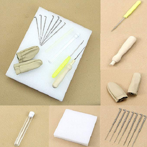 1set Needle Felting Kit Wool Felt Tools Mat + Accessories Craft + Needle