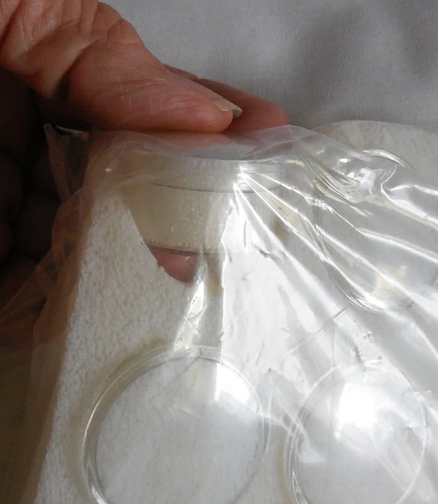 Cosmetic Jewelry Sample Display Lid 50 Clear Plastic Containers Compartment Box