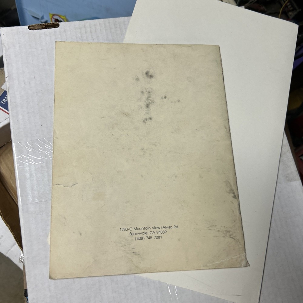 Original Avengers Capcom arcade video game owners manual