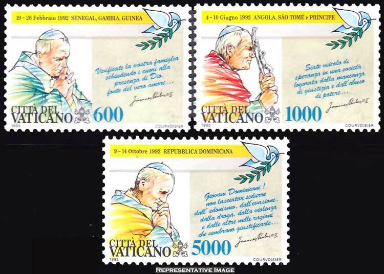 Vatican City Scott 936-938 Mint never hinged.