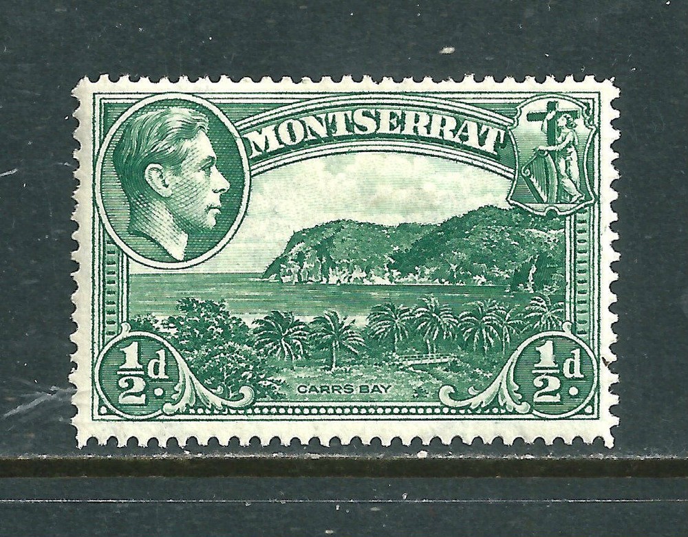 😊 Montserrat - mint hinged stamps 1938 George V