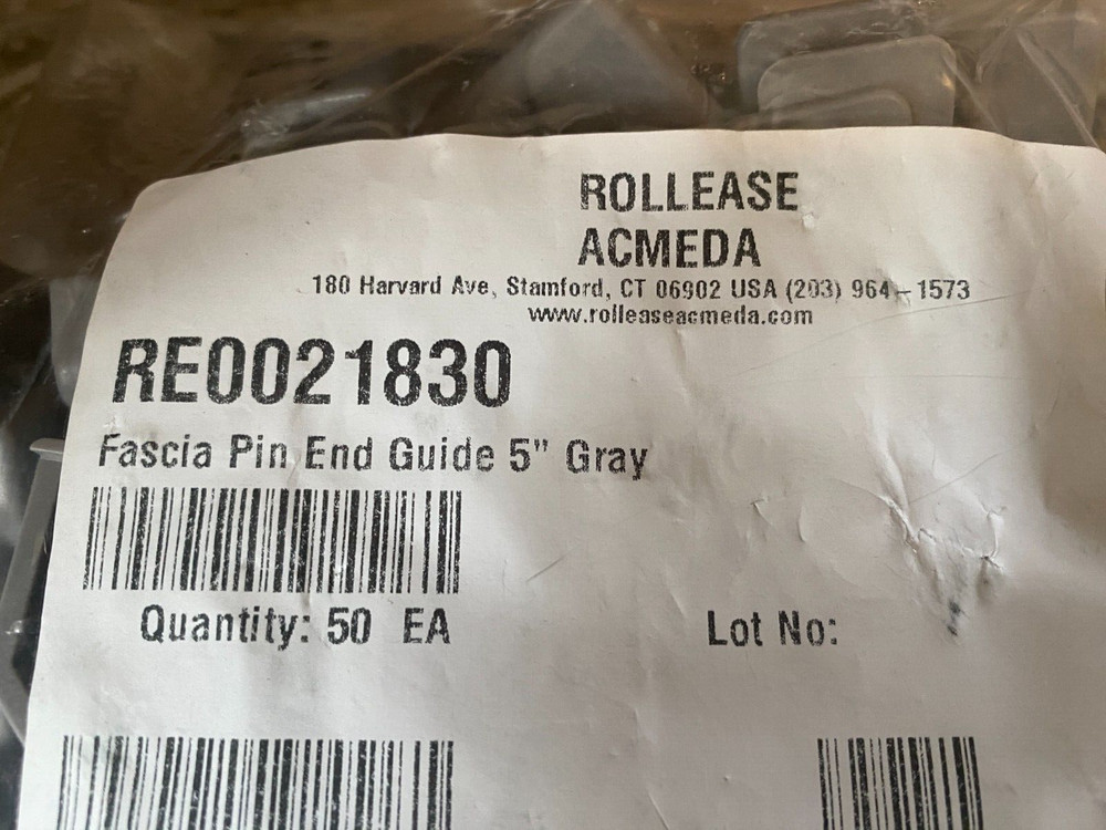 Rollease Pin End Guide - Grey RE0021830 NEW