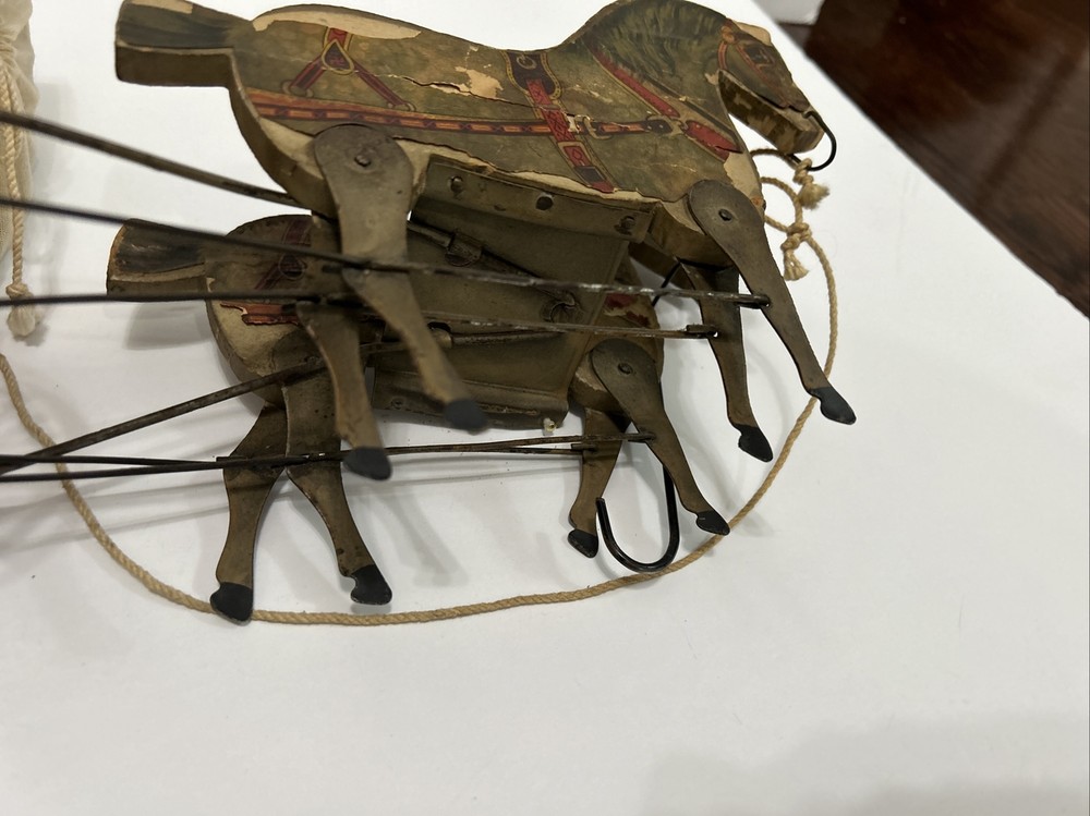 GIBBS GYPSY WAGON PULL TOY HORSE DRAWN COVERED WAGON